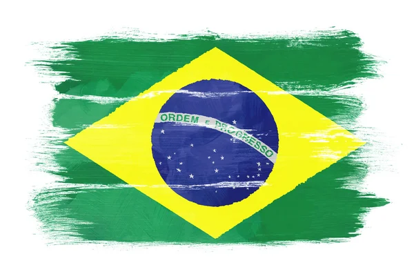 Die brasilianische Flagge — Stockfoto