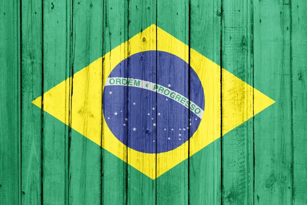 Бразильский флаг — стоковое фото