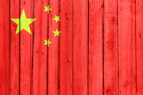 De chinese vlag — Stockfoto