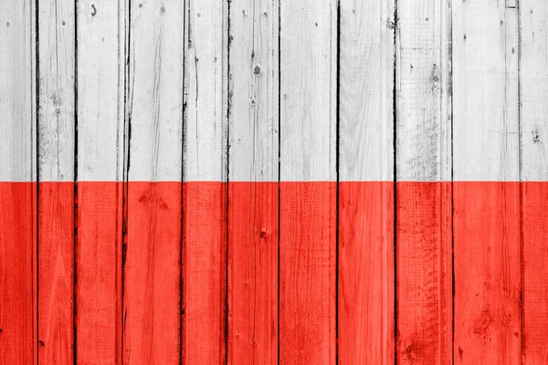 Den polska flaggan — Stockfoto