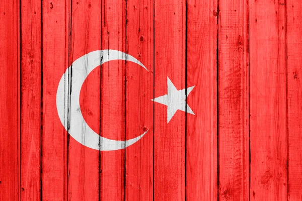 Die türkische Flagge — Stockfoto