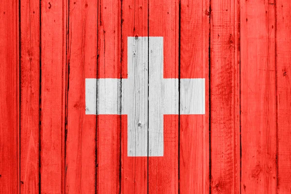 La bandera suiza — Foto de Stock