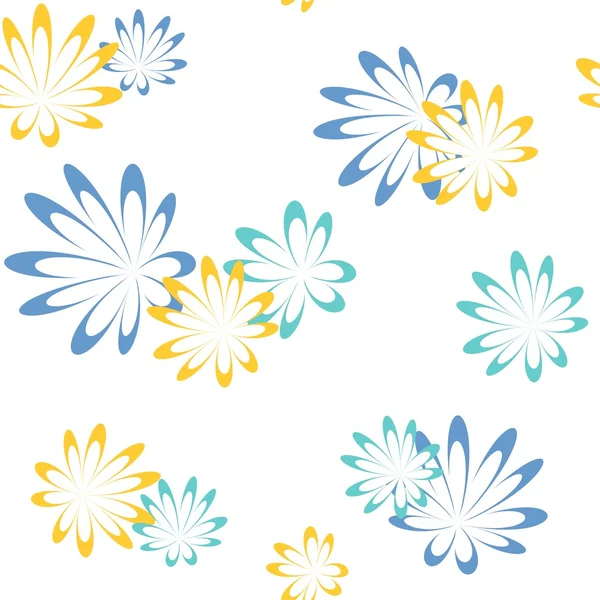 Blomma sömlös bakgrund — Stock vektor