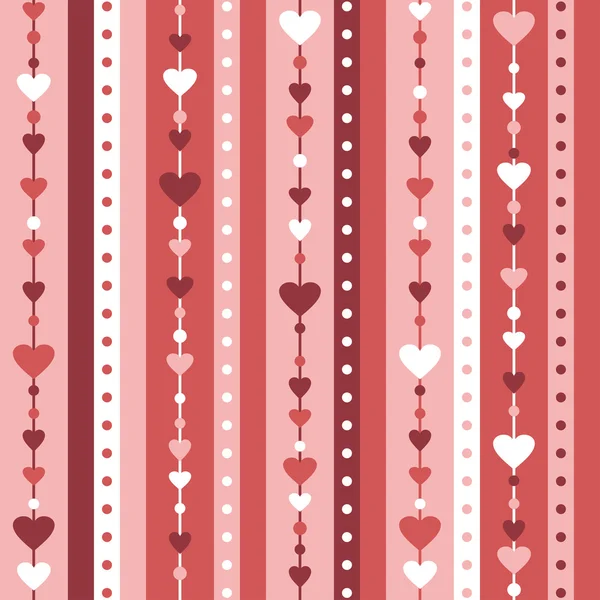 Seamless background with hearts — Stock Vector