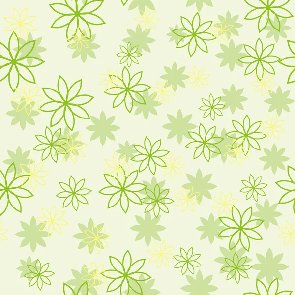 淡绿色花朵图案 — 图库矢量图片