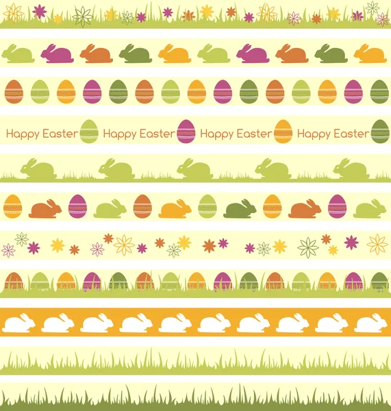 Easter borders — Stock Vector