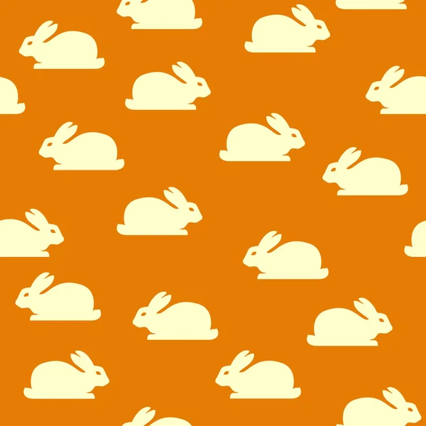 Seamless background with bunnies — Stock Vector