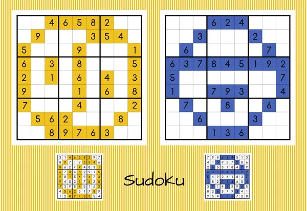 Conjunto único de sudoku — Archivo Imágenes Vectoriales