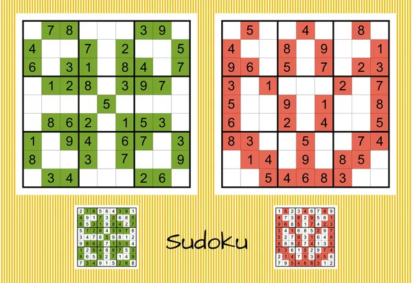 Conjunto único de sudoku Vector De Stock