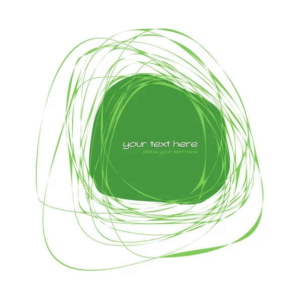 Abstrakt grön ram — Stock vektor