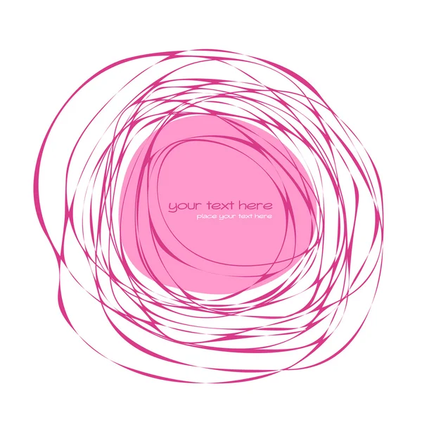 抽象的なピンク フレーム — ストックベクタ