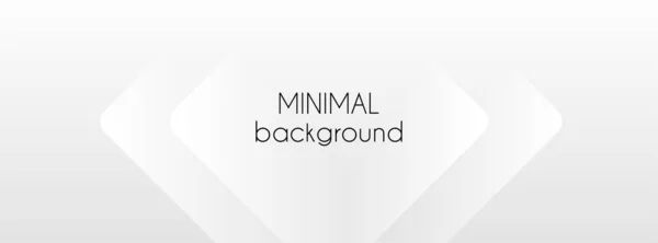 White minimal vector long banner. Abstract gradient business background with copy space for text. Facebook header, web banner — 스톡 벡터