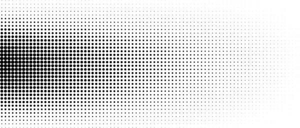 Demi Ton Pointillé Dégradé Fond Abstrait Vecteur Noir Blanc Texture — Image vectorielle