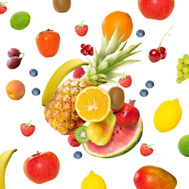 taze çeşitli meyve