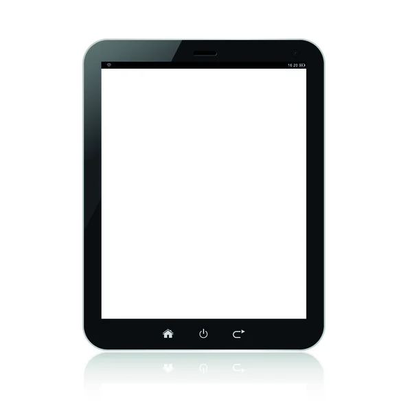 Tablet pc computer with blank screen — Stock Vector