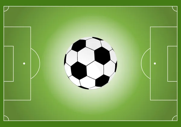 Balón de fútbol — Vector de stock