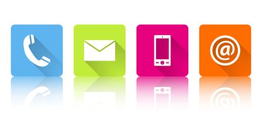 düz tasarım vektör uygulama web Icons set