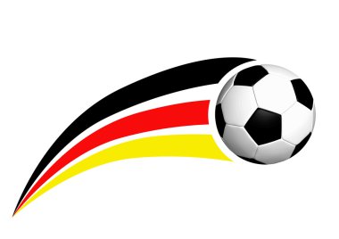 Alman bayrağı futbol topu