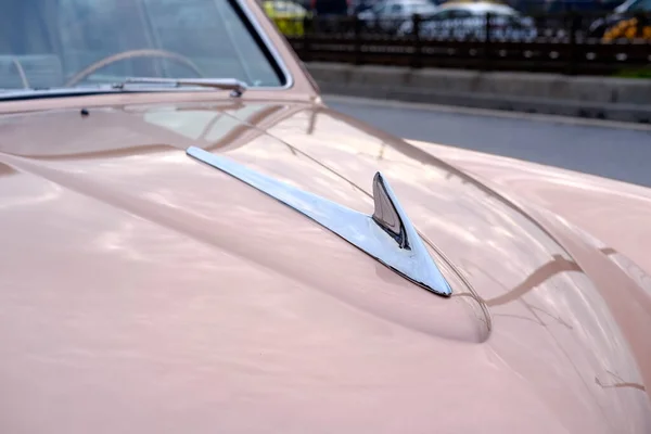 Detalhe Capa Carro Carro Americano Uma Rua Istambul — Fotografia de Stock