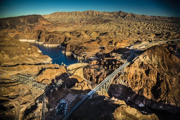 Hoover Dam and Bridge — Stock Photo, Image