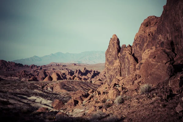 A sziklaalakzatok a Valley of Fire-ben — Stock Fotó