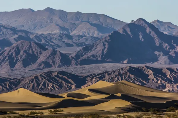 Death valley písečné duny — Stock fotografie