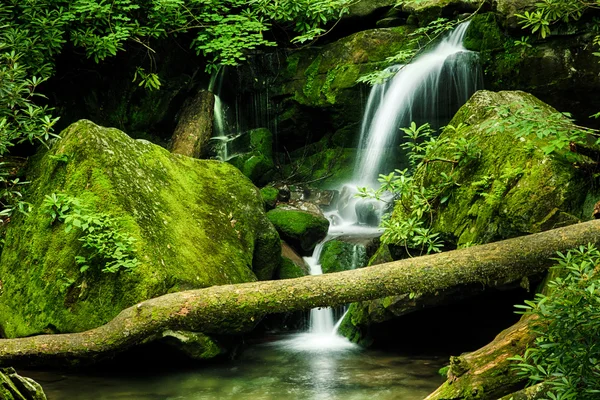 Grottan faller, stor rökig bergnationalpark — Stockfoto