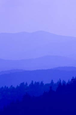 mavi tonlarını büyük smoky Dağları