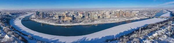 Luftaufnahme von Saskatoon in Kanada — Stockfoto