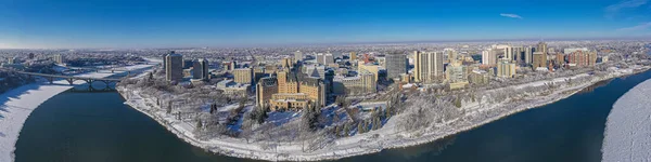 Luftaufnahme von Saskatoon in Kanada — Stockfoto