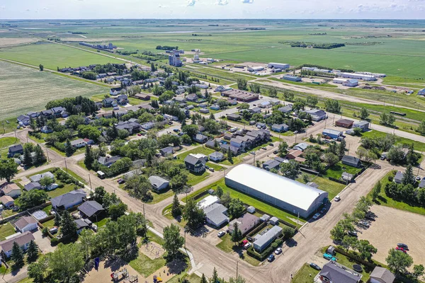 Luftaufnahme von Aberdeen, Saskatchewan — Stockfoto