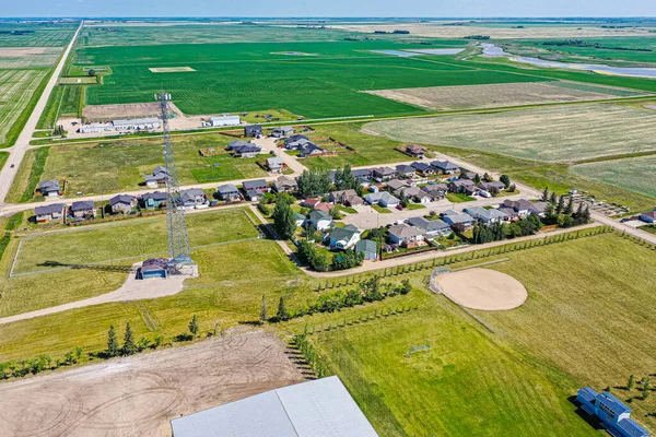 Luftaufnahme von Aberdeen, Saskatchewan — Stockfoto