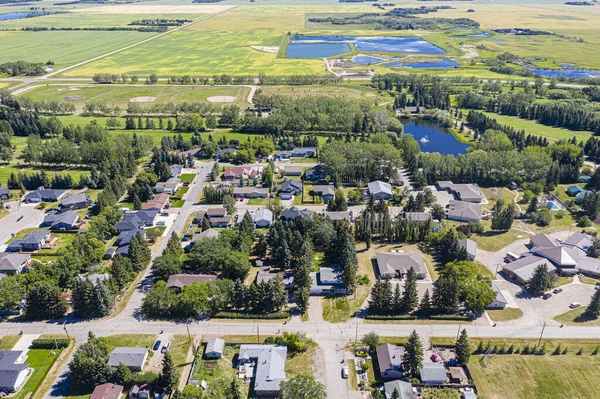 Luftaufnahme Der Stadt Waldheim Einer Stadt Mit Etwa 1000 Einwohnern — Stockfoto