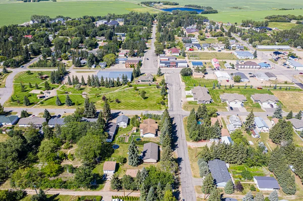 Luftaufnahme Der Stadt Waldheim Einer Stadt Mit Etwa 1000 Einwohnern — Stockfoto