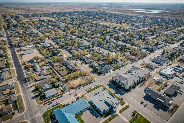 Luftaufnahme von Martensville im Zentrum von Saskatchewan — Stockfoto