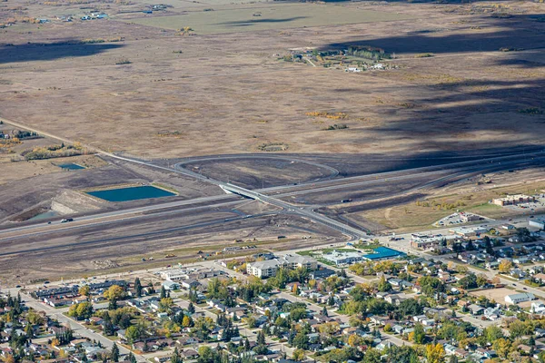 Flygfoto över Martensville i centrala Saskatchewan — Stockfoto