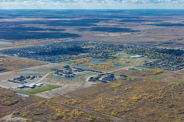 Flygfoto över Martensville i centrala Saskatchewan — Stockfoto