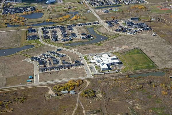 Luftaufnahme von Martensville im Zentrum von Saskatchewan — Stockfoto