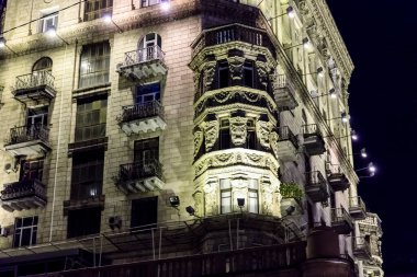 Gece Kyiv Ukrayna Şehri