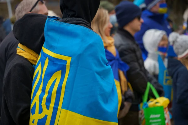 Ukrayna 'daki savaş için nöbet ve miting.