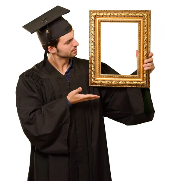 Afgestudeerde man weergegeven: een frame — Stockfoto