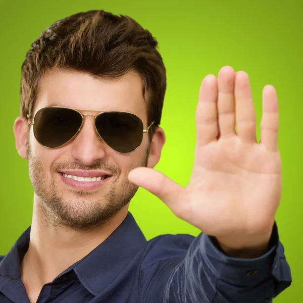 Man Showing Hand — Stock Photo, Image