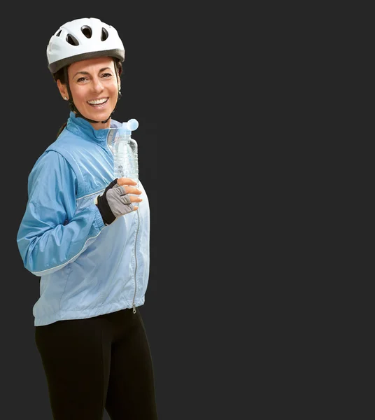 Women Hold Bottle — Stock Photo, Image