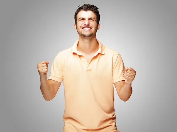 Portrait Of Excited Young Man — Stock Photo, Image