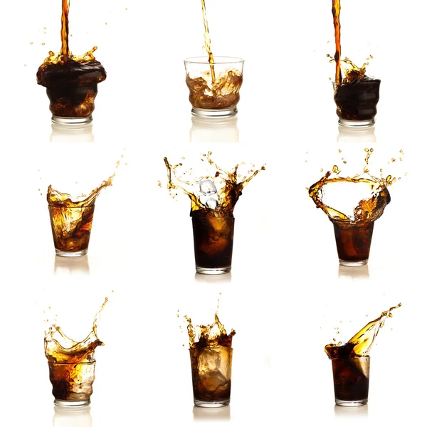 Ποικιλία από ποτά τύπου cola — Φωτογραφία Αρχείου