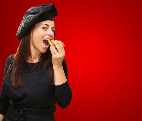 Portrait Of A Hungry Woman — Stock Photo, Image