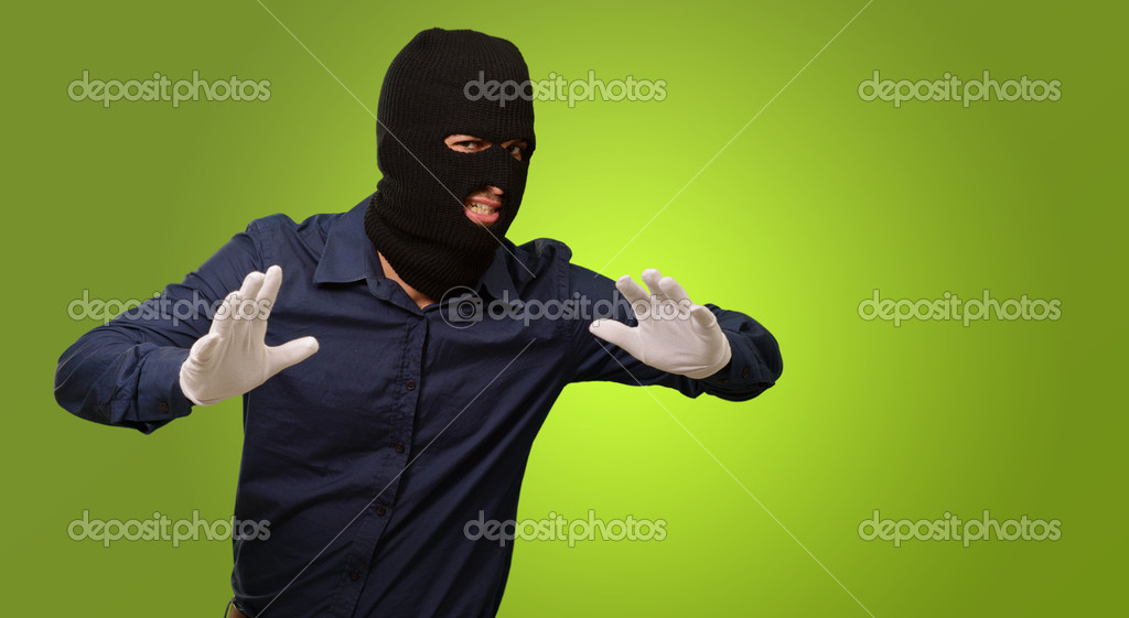 Burglar In Face Mask Stock Photo by ©Krakenimages.com 13305318