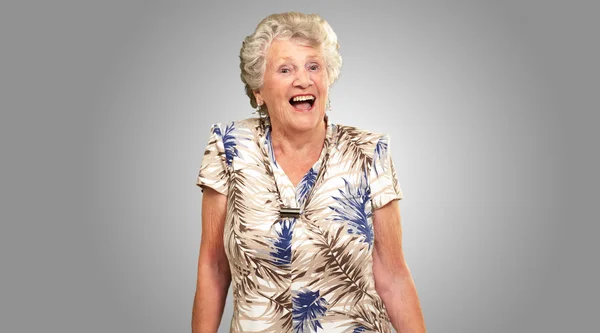 Portrait Of A Senior Woman Happy — Stock Photo, Image