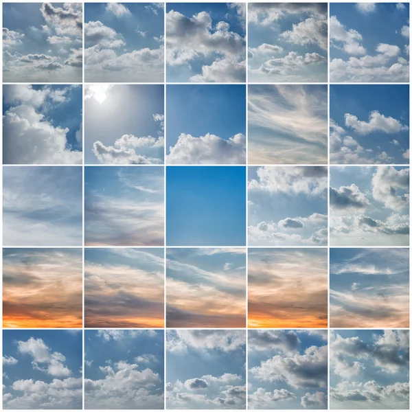 Zestaw błękitne niebo — Zdjęcie stockowe