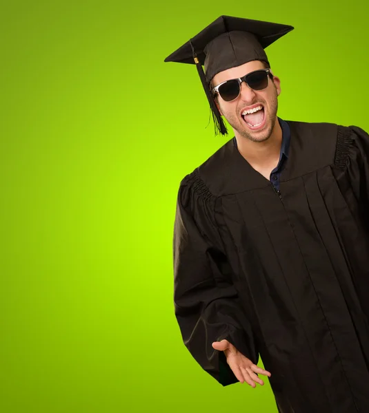 Graduate Man Shouting — Stock Photo, Image